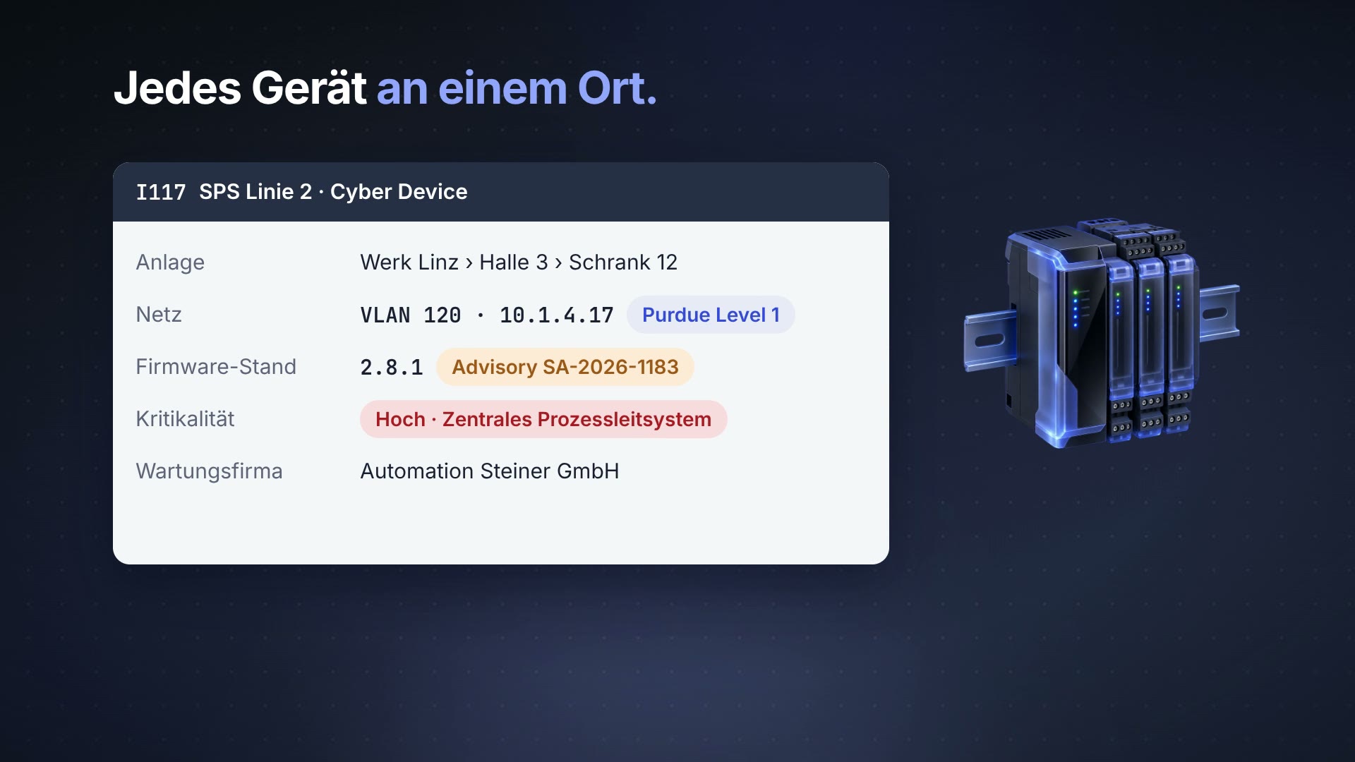 Onamus Asset Inventory für OT und IT
